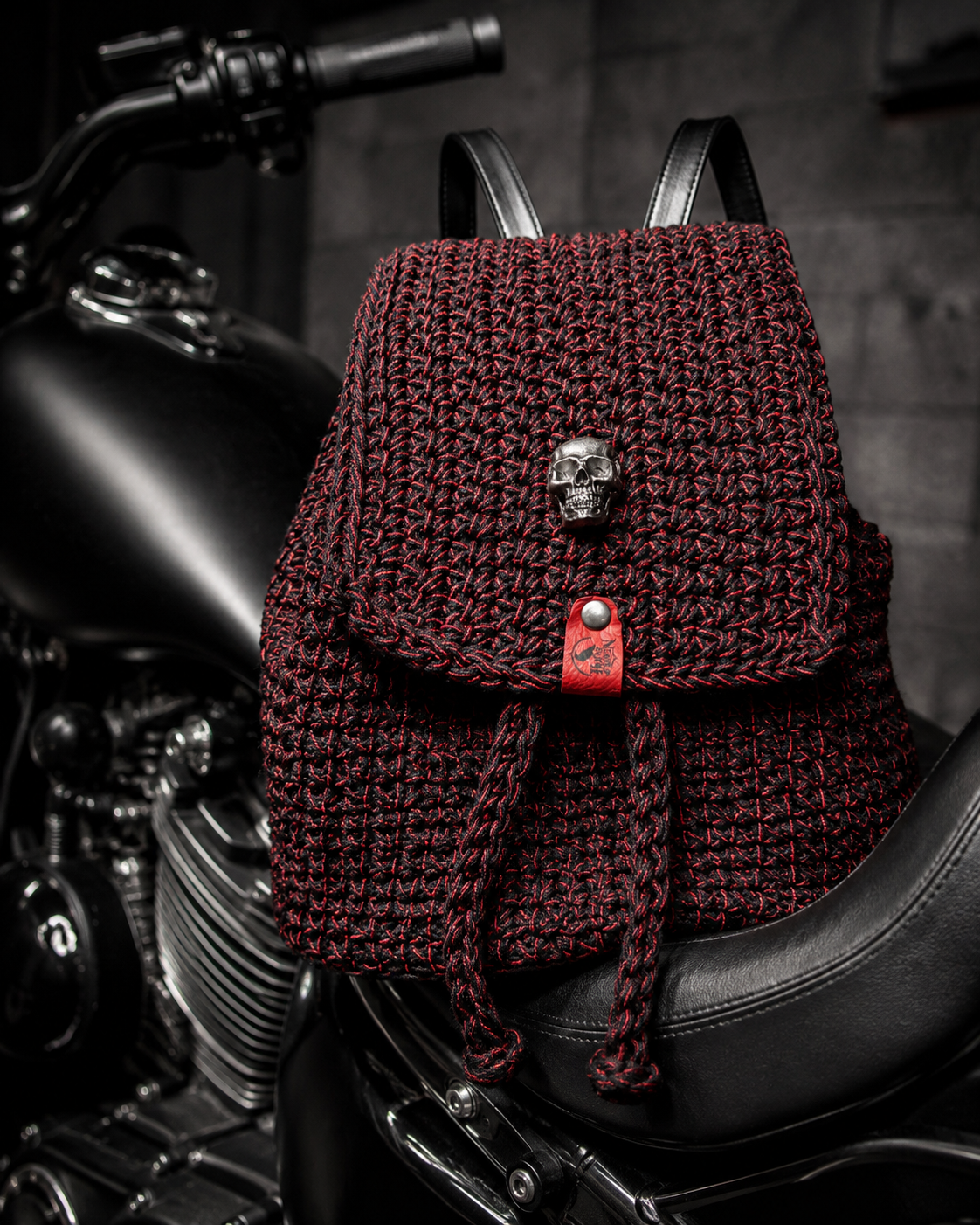 Bellona Cotton Linen Crochet Backpack