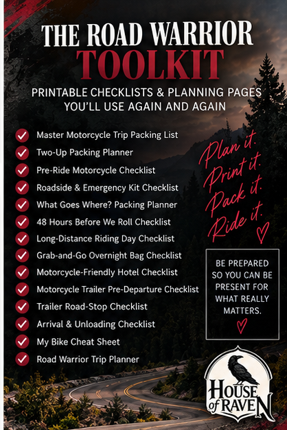 KICKSTANDS UP — The Road Warrior’s No-BS Guide to Packing, Planning & Hitting the Open Road