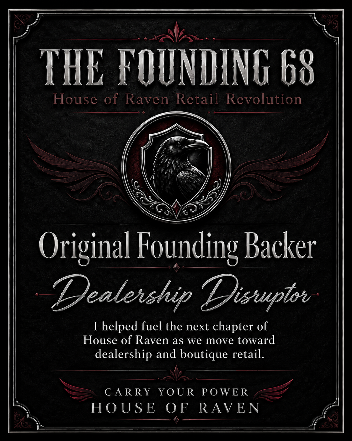 The Founding 68 | House of Raven Retail Revolution