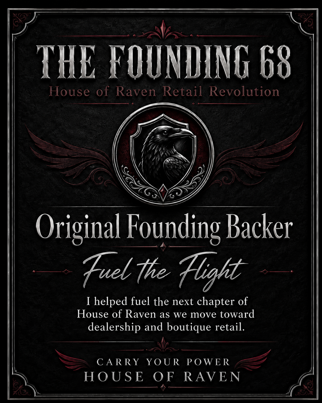 The Founding 68 | House of Raven Retail Revolution