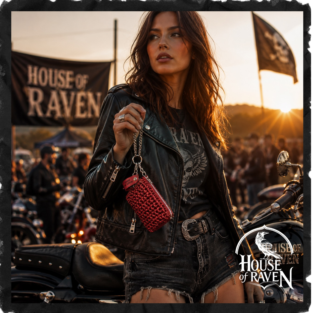Jinx Faux Leather Chain Card Wallet